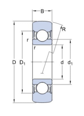 SKF 361203 R ložisková kladka