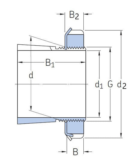 SKF H 204 upínacia puzdro