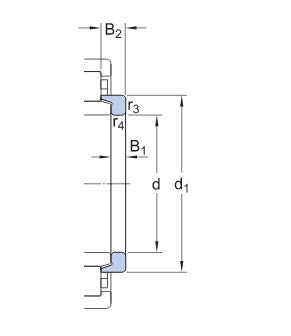 SKF HJ 318 EC/VA301 prírubový krúžok