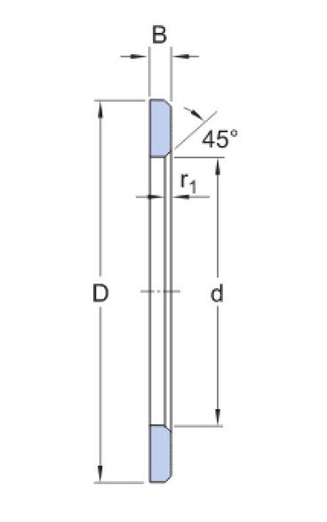 SKF LS 1730 univerzálny axiálny ložiskový krúžok