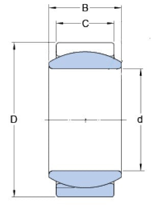 SKF GE 4 E kĺbové ložisko oceľ/oceľ