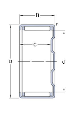 SKF BK 0609 guľkovo-valčekové ložisko
