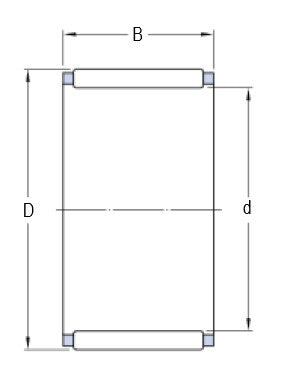 SKF K 3x5x7 TN jehlová klietka