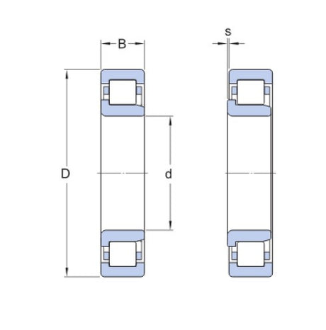 SKF NJ 130X240 TN/VA820 valčekové ložisko