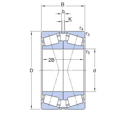 SKF 32236/DF kužeľové ložisko