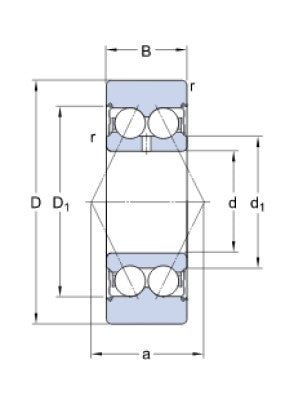 SKF 305706 C-2Z ložisková kladka