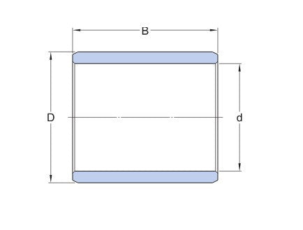 SKF PWM 455360 ložisková vložka z vinutých vlákien