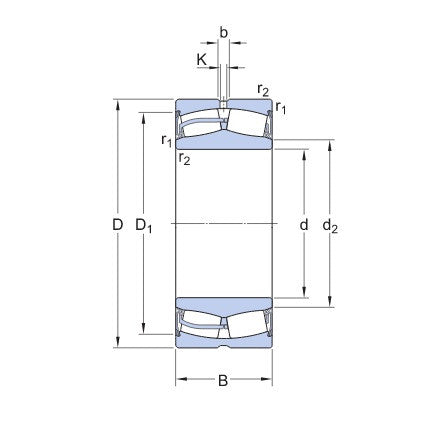SKF 24122 2CS5/GEM ložiská kĺbového typu