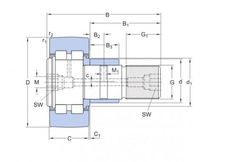 SKF PWKRE 90.2RS snímacia kladka