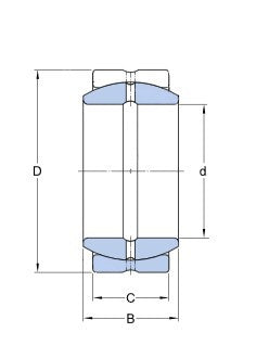 SKF GE 17 ES kĺbové ložisko oceľ/oceľ