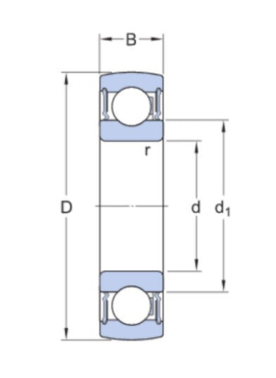 SKF 1726310-2RS1 upínací ložisko