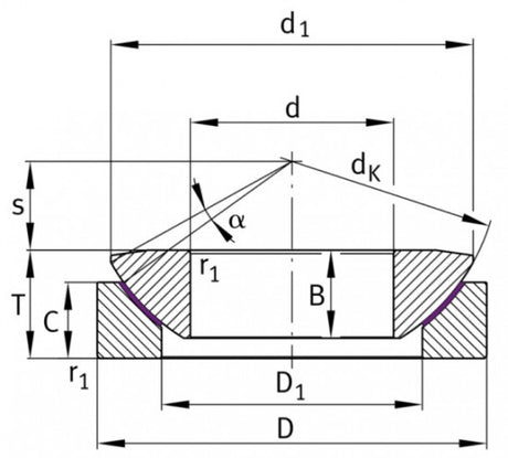 SKF GX 100 F kĺbové ložisko