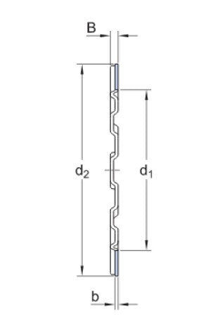 SKF ZW 50x62 rozperná podložka