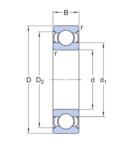 SKF 6002-2Z guľôčkové ložisko
