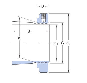 SKF H 3134 E upínacie púzdro s maticou KMFE