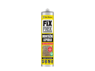 Montážne lepidlo FIX FLEX 280 ml kartuša biela