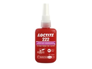 Loctite 222 - 50 ml, nízkopevnostný zaisťovač závitov 