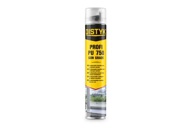 Pištoľová pena PROFI PU 750 DISTYK Line 750 ml zelená